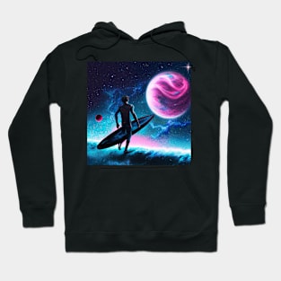 Cosmic Surfing Across the Universe Hoodie